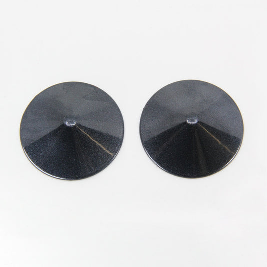 Love In Leather Round Metal Nipple Pasties