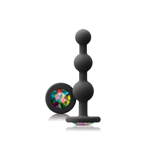 Glams Ripple Gem Butt Plug with Gem Base by NS Novelties - Butt Plugs