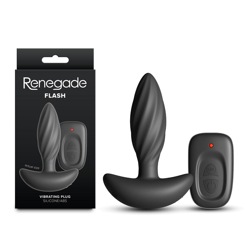 NS Novelties Renegade Flash Rechargeable Vibrating Butt Plug - Butt Plugs
