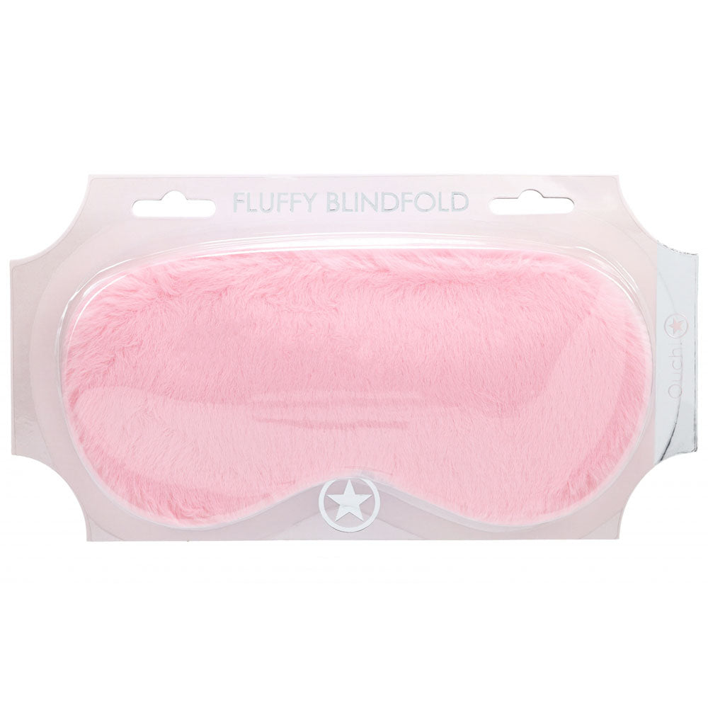 Shots Toys OUCH! Fetish Power Play Fluffy Eye Mask - Masks And Blindfolds