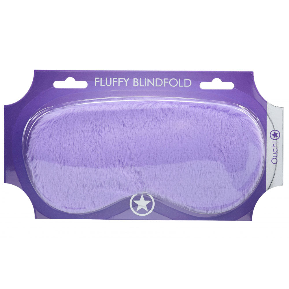 Shots Toys OUCH! Fetish Power Play Fluffy Eye Mask - Masks And Blindfolds