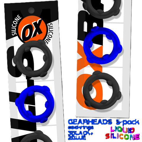 Gearheads Spinner Cock Rings by Oxballs - Cock Ring Sets