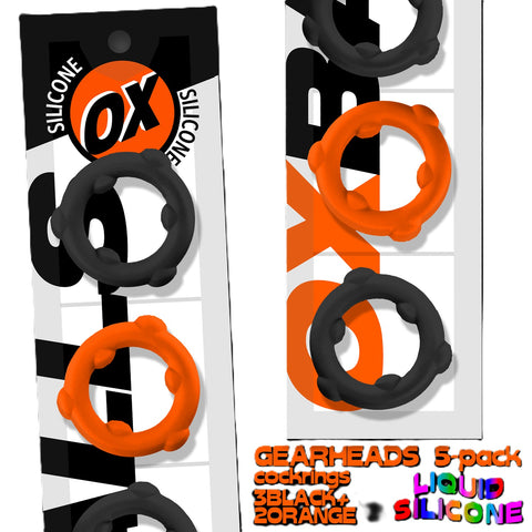 Gearheads Spinner Cock Rings by Oxballs - Cock Ring Sets