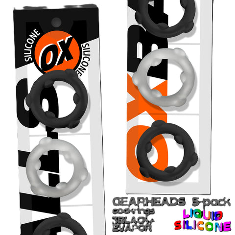 Gearheads Spinner Cock Rings by Oxballs - Cock Ring Sets