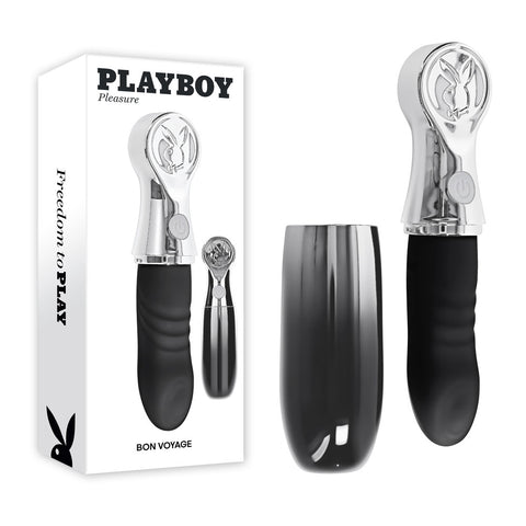 Playboy Pleasure BON VOYAGE USB-C Tapping Vibrator - Personal Massagers