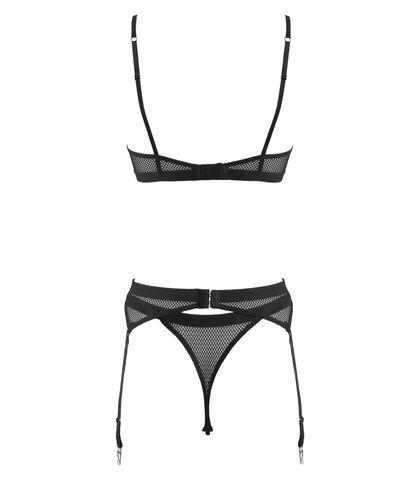 Lingerie Fetish Play Sexy Bra And Panty Set Black by Muse - Her Fetish