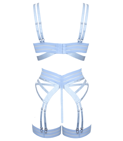 Fetish Play Sexy Womens Lingerie Set Blue by Muse - Her Fetish