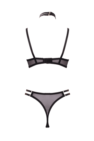 3 Piece Peek A Boo Bra And Panty Set by Muse Lingerie - Her Fetish