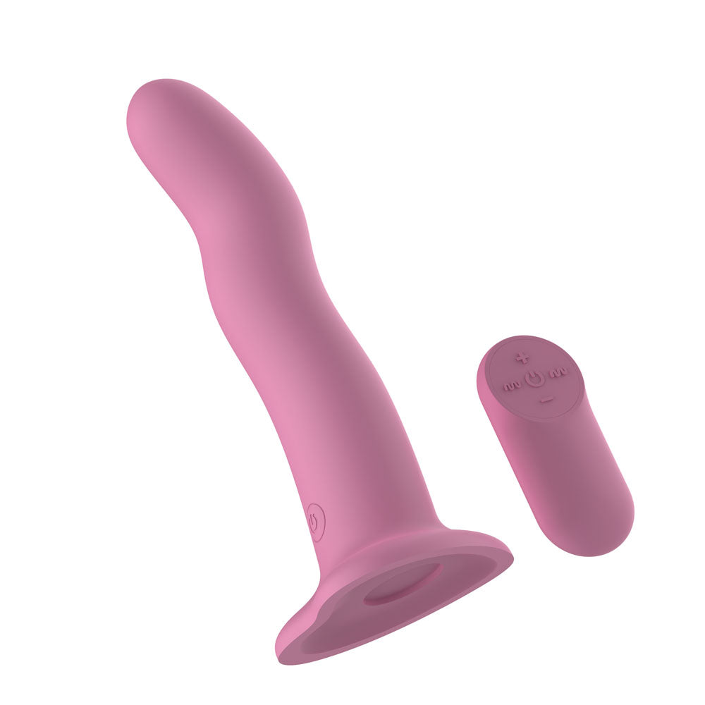 Passion Play USB Rechargeable Remote Control Vibrating Dildo - Vibrating Dildos