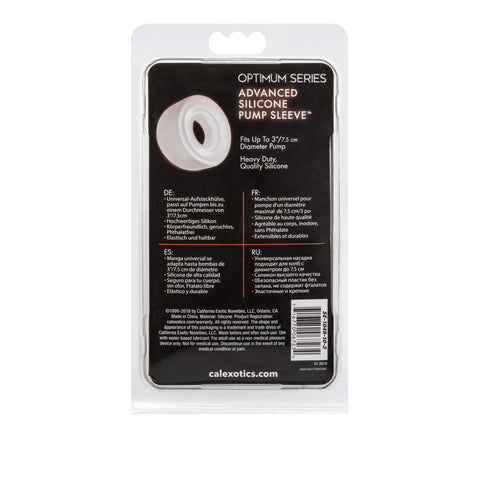 Optimum Series Advanced Silicone Pump Sleeve - Penis Sleeves and Extenders