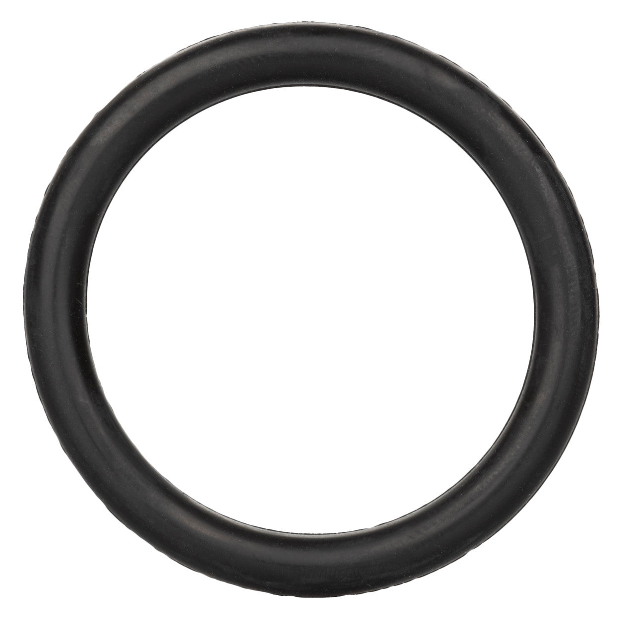 California Exotics Stretchy Mens Rubber Cock Ring Black - Stretchy Cock Rings