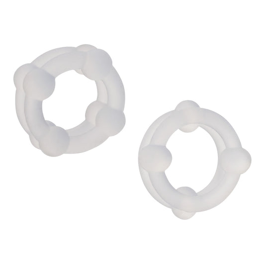 CalExotics Alpha Liquid Silicone Double Stacker Cock Ring