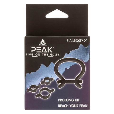 Peak Prolong Cock Ring Set Kit by California Exotics - Cock Ring Sets