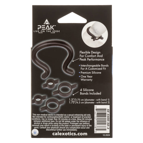 Peak Prolong Cock Ring Set Kit by California Exotics - Cock Ring Sets