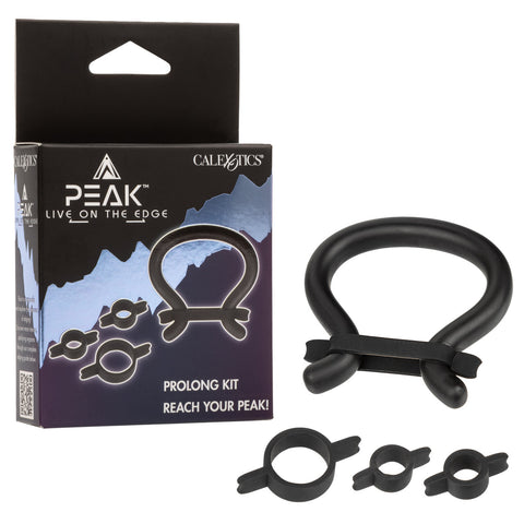 Peak Prolong Cock Ring Set Kit by California Exotics - Cock Ring Sets