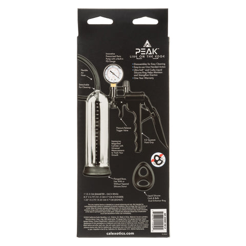 Peak Magnified Gauged Pump System by California Exotics - Penis Pumps And Stretchers