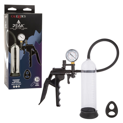 Peak Magnified Gauged Pump System by California Exotics - Penis Pumps And Stretchers