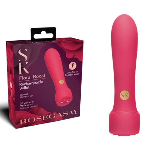 Secret Kisses ROSEGASM Floral Boost Bullet - Bullet Vibrators