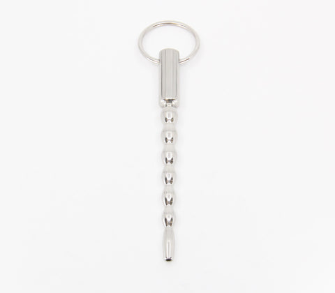 Stepped Ripple Penis Plug With Ring by Love In Leather - Urethral Sounds