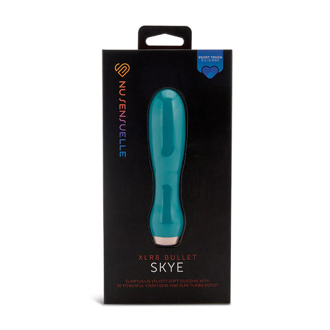 Skye Velvet Touch Bullet With Turbo Boost Emerald - Bullet Vibrators