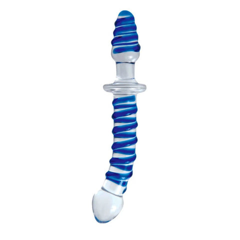 Twisted Love Glass Dildo 9.5'' Double Ended Glass - Glass Sex Toys