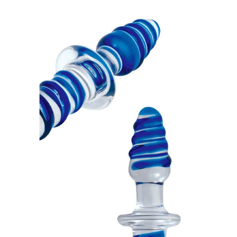 Twisted Love Glass Dildo 9.5'' Double Ended Glass - Glass Sex Toys