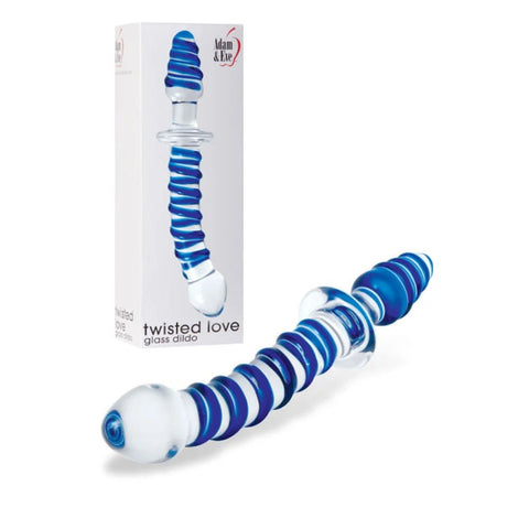 Twisted Love Glass Dildo 9.5'' Double Ended Glass - Glass Sex Toys