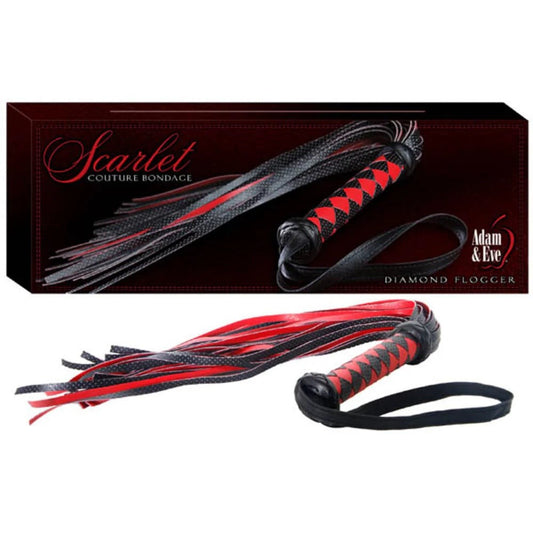Adam & Eve Scarlet Couture Diamond BDSM Flogger