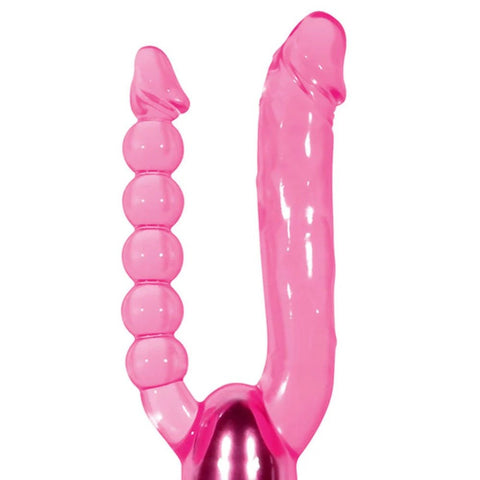 Dual Pleasure Vibe 4.75'' Vibrator with Anal - Anal Beads and Balls