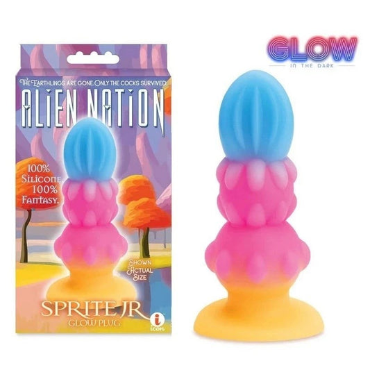 Alien Nation Sprite Jr. Glow in Dark Fantasy Anal Plug - Butt Plugs