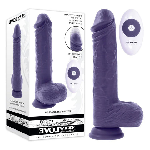 Pleasure Rider Vibrating And Thrusting Dong by Evolved - Realistic Dildos