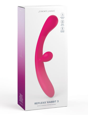 JimmyJane Reflexx Rabbit 3 USB Rechargeable Vibrator - Rabbit Vibrators