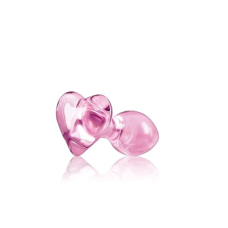 Crystal Heart Glass Butt Plug by NS Novelties - Butt Plugs