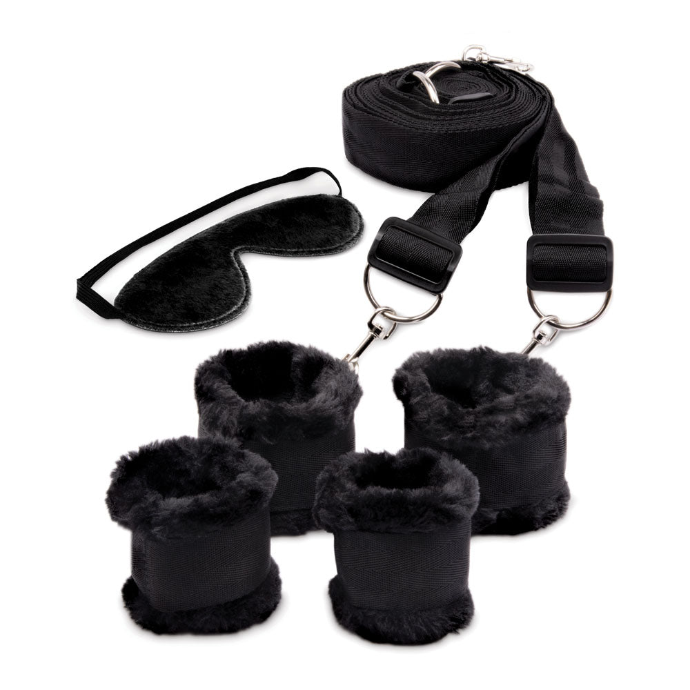 WhipSmart Fuzzy Bedroom Bondage Restraint Set - Bondage Kits