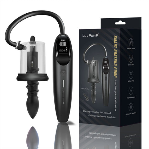 LuvPump RosCup Pro Smart Rosebud Pump Anal Pump with Probe - Penis Pumps And Stretchers