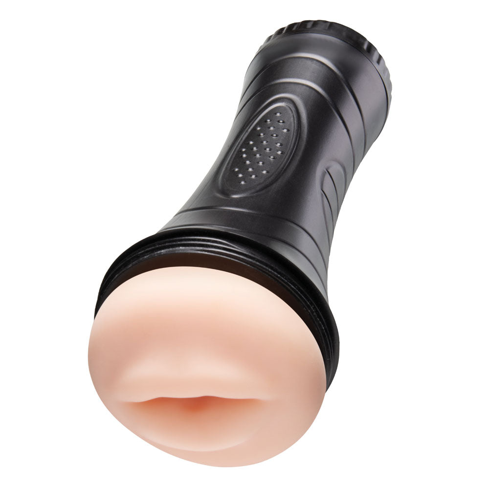 Zolo STROKE OFF Deep Throat BJ Realistic Mouth Stroker - Masturbators and Strokers