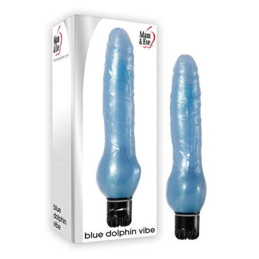 Adam & Eve Blue Dolphin Dildo Vibrator - - Vibrating Dildos