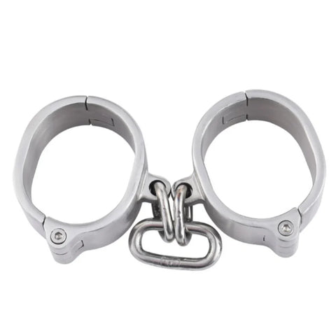Allen Key 3 Cm Height Cuffs Male Wrist Cuffs by BDStyle - Steel Sex Toys