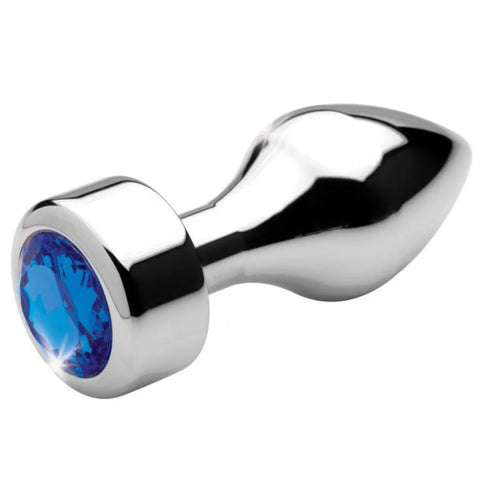 Aluminium Butt Plug with Diamond Bright Silver by BDStyle - Butt Plugs