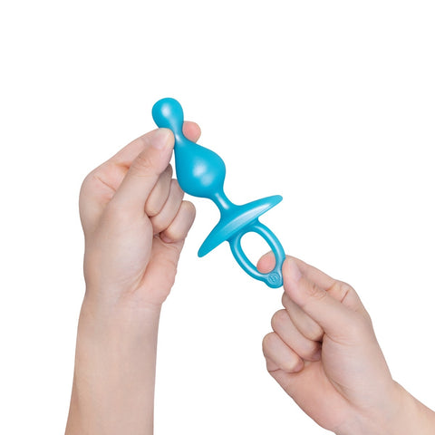 Butties Pop Beaded Silicone Plug by B-Vibe - Butt Plugs