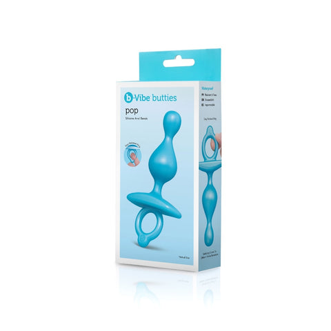 Butties Pop Beaded Silicone Plug by B-Vibe - Butt Plugs