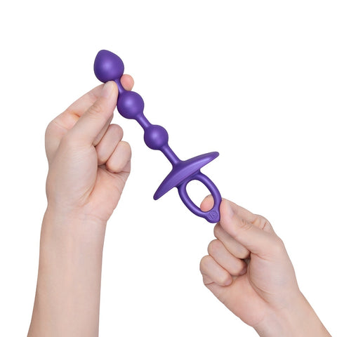 Butties ZIP Silicone Anal Bead by B-Vibe - Anal Beads and Balls