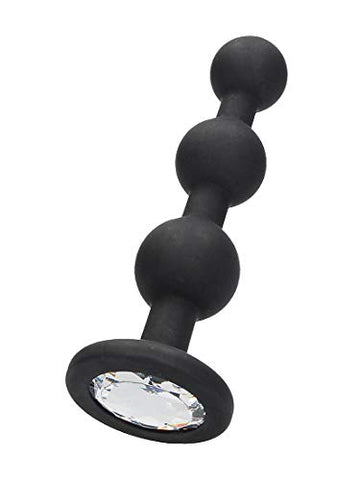 Silicone Butt Plug with Diamond Gem Base by Shots Toys - Butt Plugs