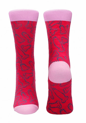 Cocky Print Sexy Socks Party Gift by Shots Toys - Party Gifts and Novelties