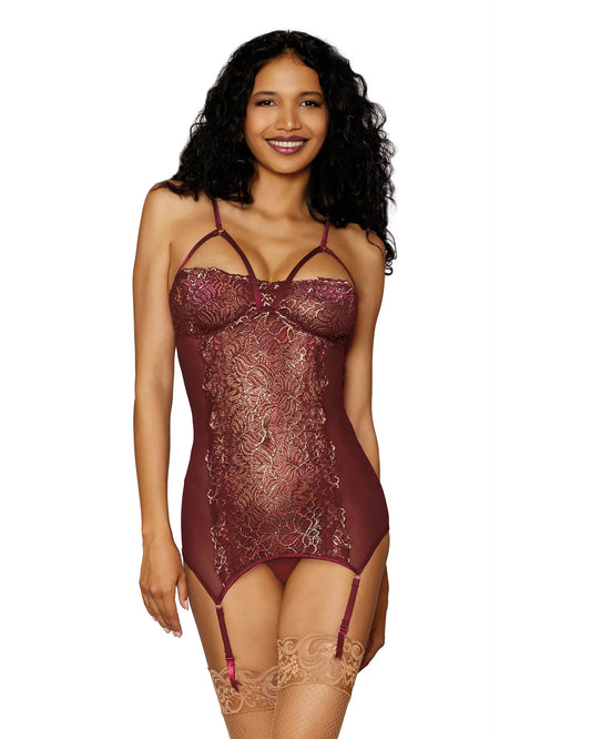 Dream Girl Lingerie Womens Sexy Garter Slip