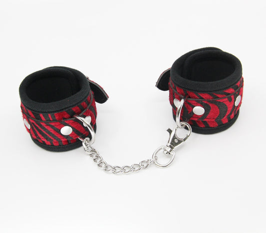 Berlin Baby Animal Print Bondage Wrist Cuffs