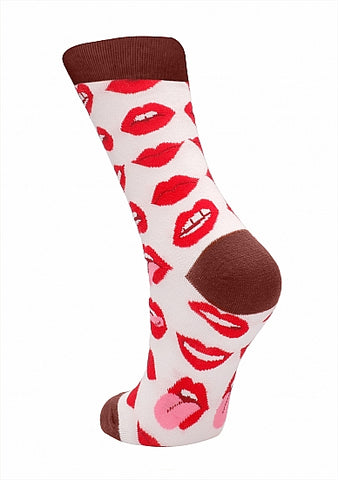 Lip Love Print Sexy Socks Party Gift by Shots Toys - Party Gifts and Novelties