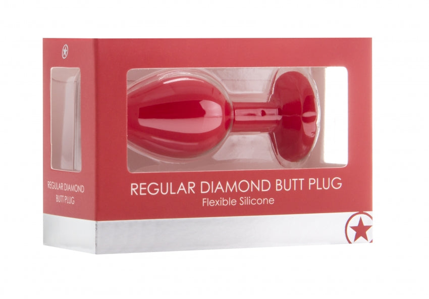 Shots Toys Regular Diamond Silicone Butt Plug - Butt Plugs