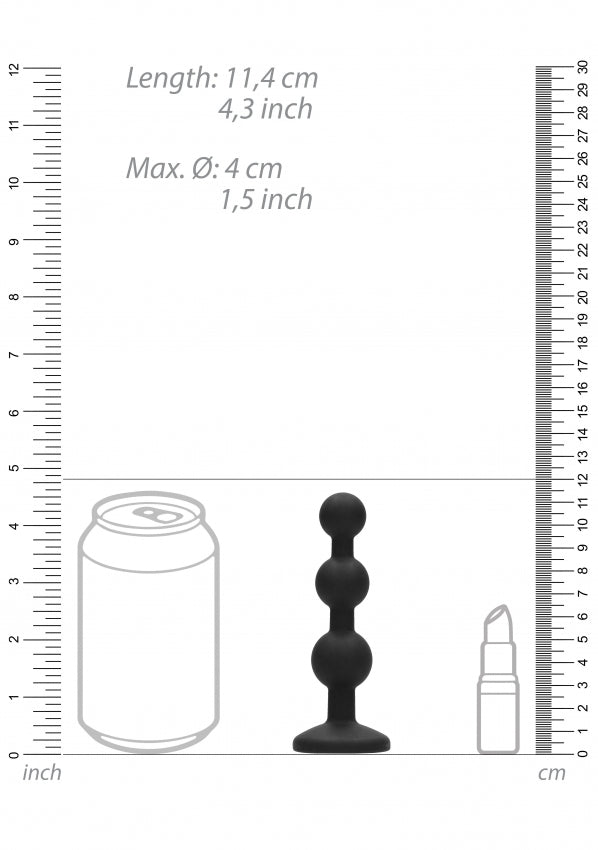 Shots Toys Silicone Butt Plug with Diamond Gem Base - Butt Plugs