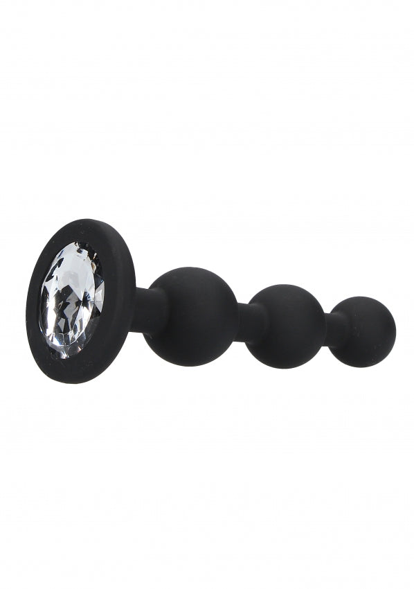 Shots Toys Silicone Butt Plug with Diamond Gem Base - Butt Plugs